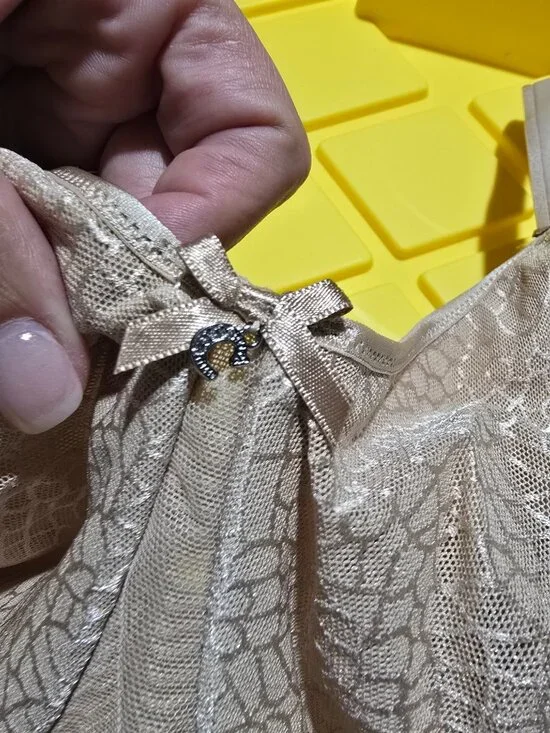 Chantelle 1891 Ultra Lace Bra 34GG 34J Nude Beige Unlined Underwire NWT NEW - Picture 6 of 16